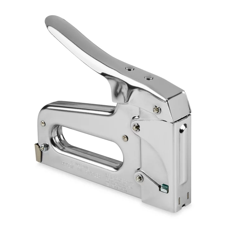 HEAVY DUTY STAPLE GUN TACKER CHROME FINISH - Go Build, The Fastest Way To Build